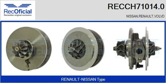 Core assembly, turbocharger (RECCH71014.0)