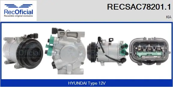 Compressor, air conditioning (RECSAC78201.1)