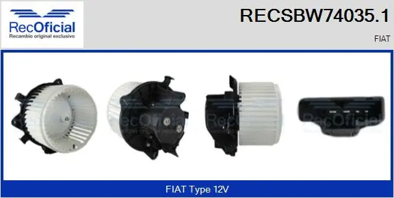 Interior Blower (RECSBW74035.1)