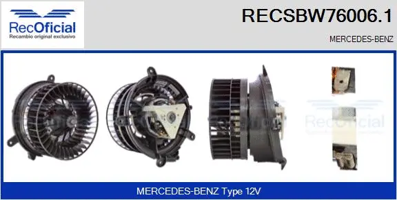 Interior Blower (RECSBW76006.1)