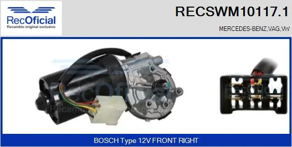 Wiper Motor (RECSWM10117.1)