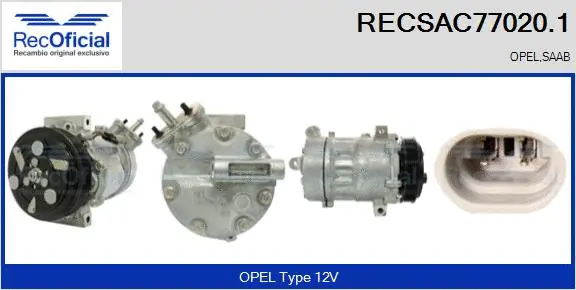 Compressor, air conditioning (RECSAC77020.1)
