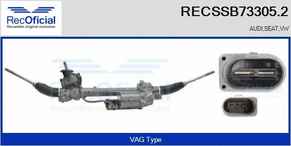 Steering Gear (RECSSB73305.2)