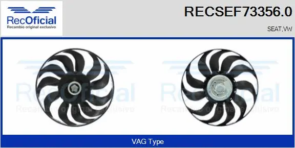 Fan, engine cooling (RECSEF73356.0)