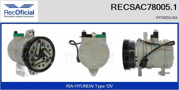 Compressor, air conditioning (RECSAC78005.1)