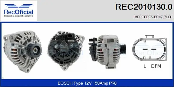 Alternator (REC2010130.0)