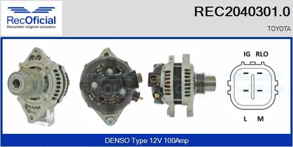 Alternator (REC2040301.0)
