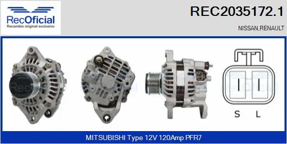 Alternator (REC2035172.1)