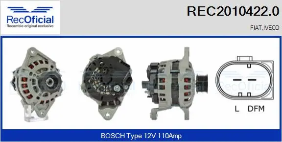 Alternator (REC2010422.0)