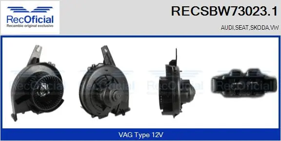 Interior Blower (RECSBW73023.1)