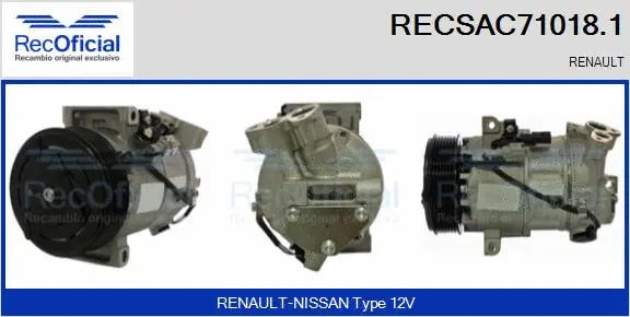 Compressor, air conditioning (RECSAC71018.1)