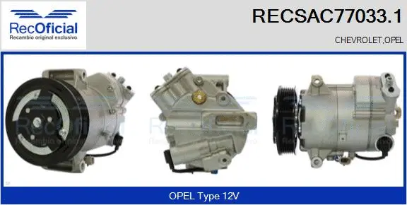 Compressor, air conditioning (RECSAC77033.1)