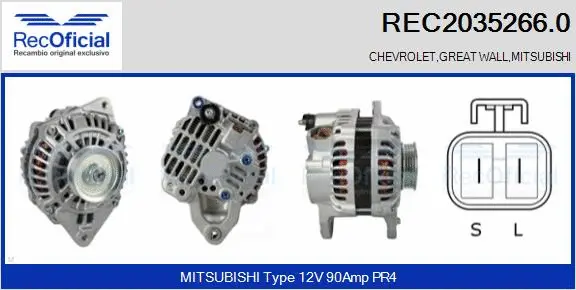 Alternator (REC2035266.0)