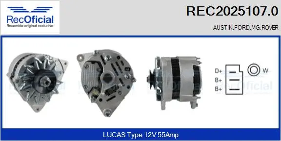 Alternator (REC2025107.0)
