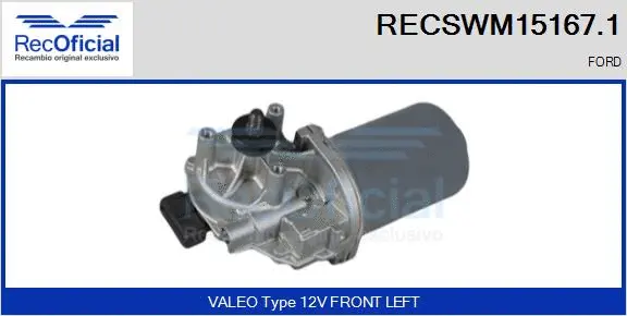 Wiper Motor (RECSWM15167.1)
