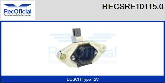 Alternator Regulator (RECSRE10115.0)