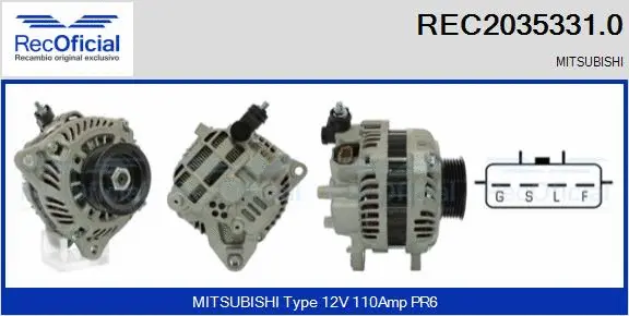 Alternator (REC2035331.0)