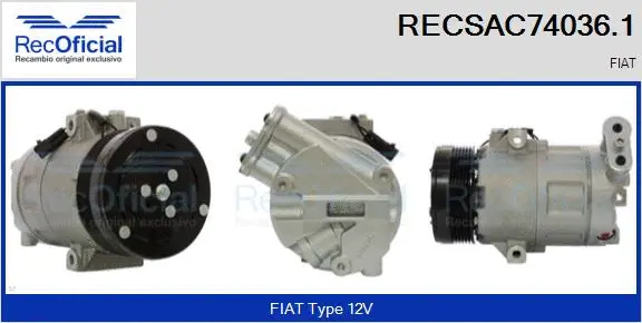 Compressor, air conditioning (RECSAC74036.1)