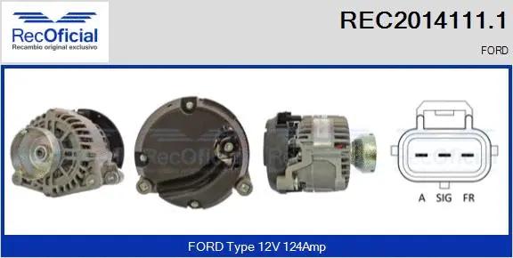 Alternator (REC2014111.1)