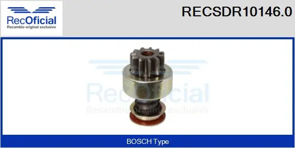 Pinion, starter (RECSDR10146.0)