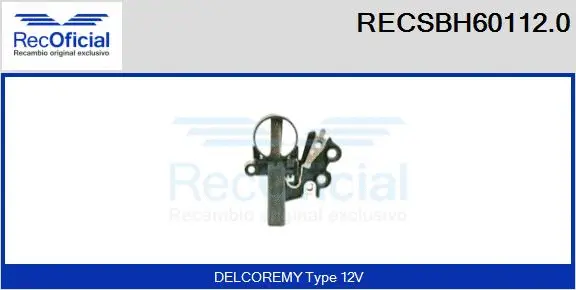 Holder, carbon brushes (RECSBH60112.0)