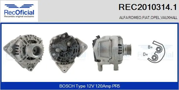 Alternator (REC2010314.1)
