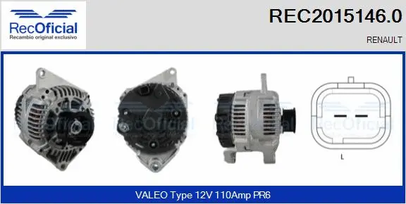 Alternator (REC2015146.0)