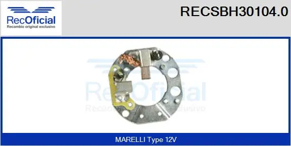 Holder, carbon brushes (RECSBH30104.0)