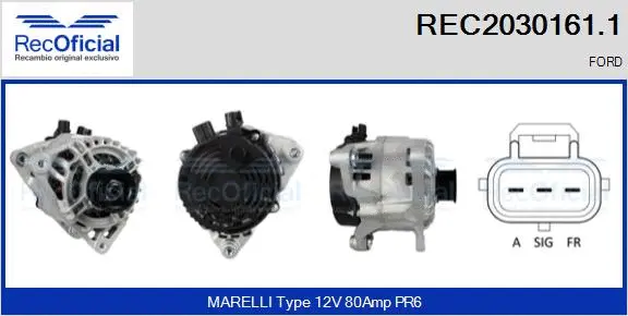 Alternator (REC2030161.1)