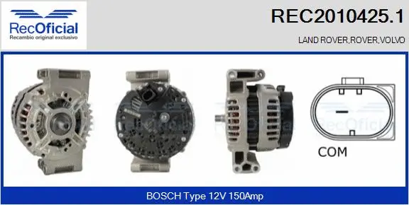 Alternator (REC2010425.1)