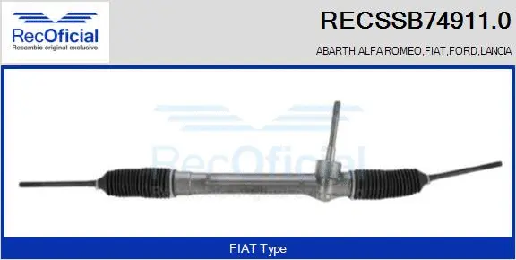Steering Gear (RECSSB74911.0)