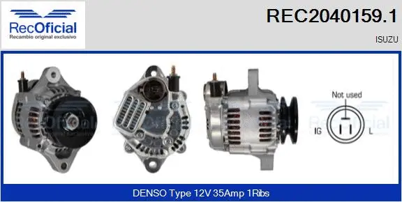 Alternator (REC2040159.1)