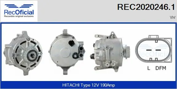 Alternator (REC2020246.1)