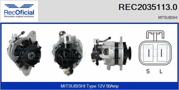Alternator (REC2035113.0)
