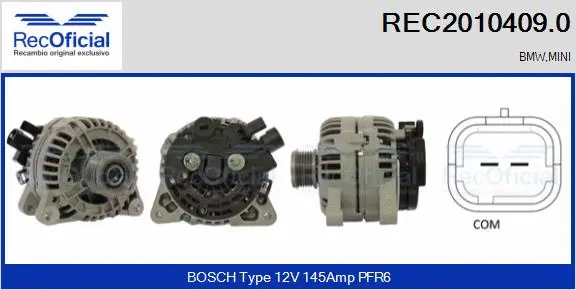 Alternator (REC2010409.0)