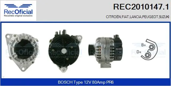 Alternator (REC2010147.1)