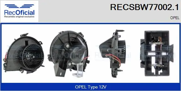 Interior Blower (RECSBW77002.1)