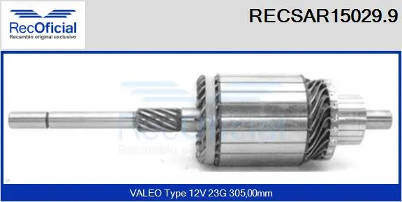 Armature, starter (RECSAR15029.9)