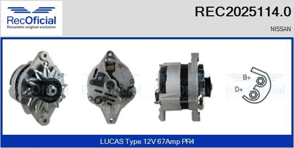 Alternator (REC2025114.0)