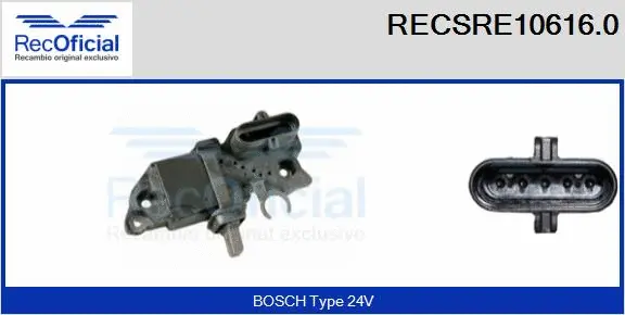 Alternator Regulator (RECSRE10616.0)