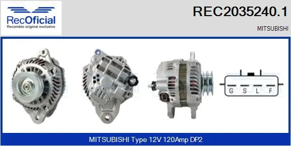 Alternator (REC2035240.1)