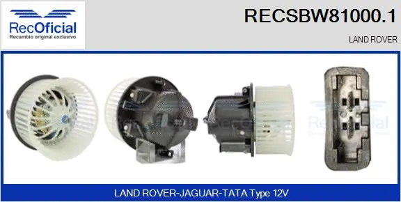 Interior Blower (RECSBW81000.1)