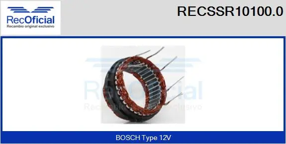 Stator, alternator (RECSSR10100.0)
