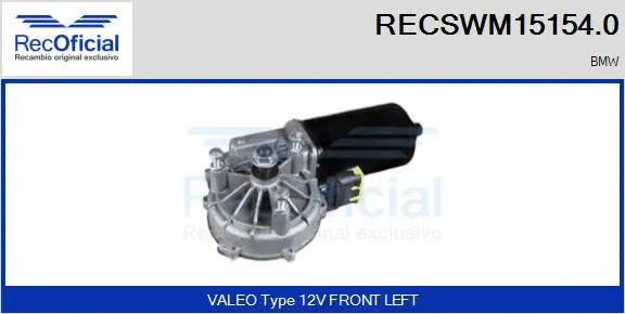 Wiper Motor (RECSWM15154.0)