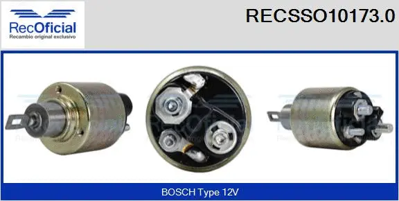 Solenoid Switch, starter (RECSSO10173.0)
