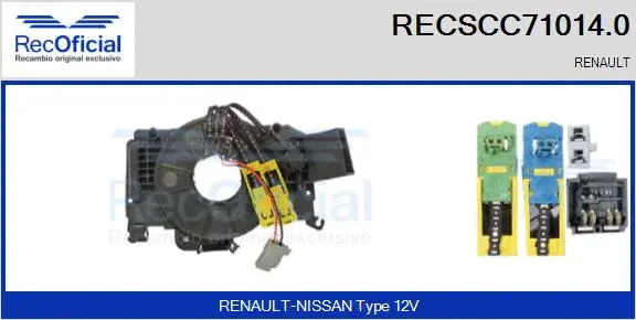 Clockspring, airbag (RECSCC71014.0)