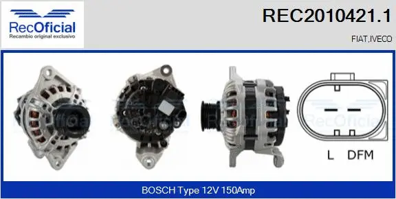 Alternator (REC2010421.1)