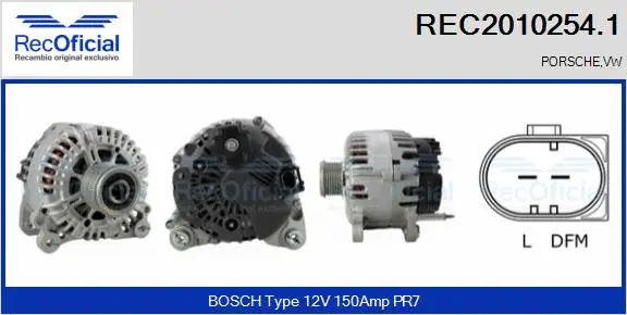 Alternator (REC2010254.1)