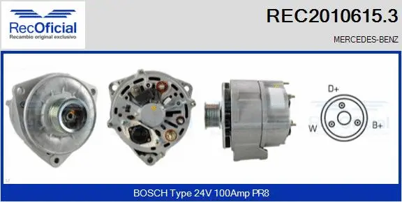 Alternator (REC2010615.3)