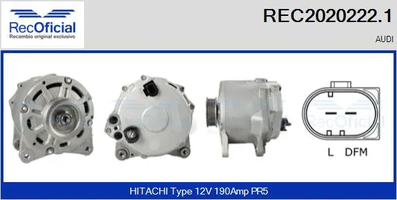 Alternator (REC2020222.1)